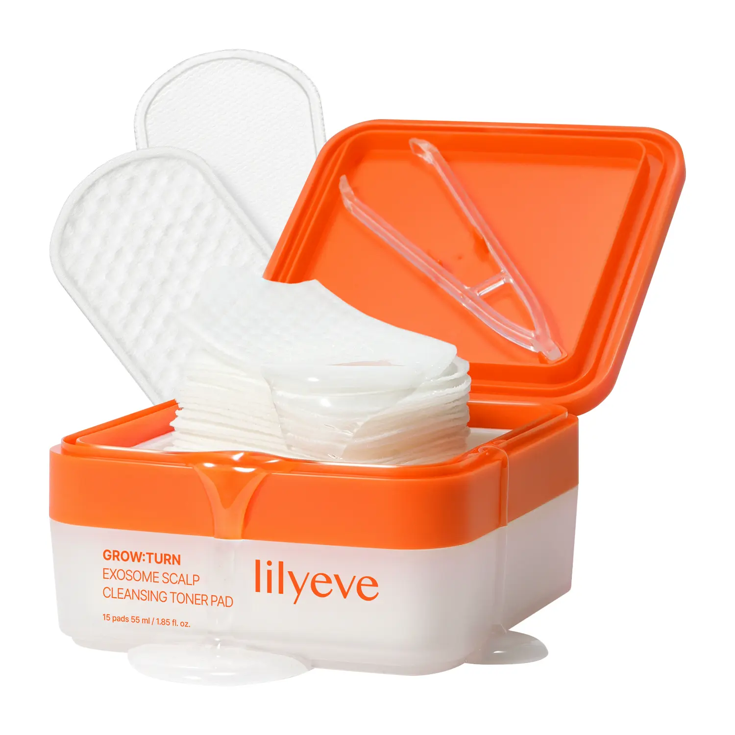 [LILYEVE] GROWTURN Exosome Scalp Cleansing Pad | Scalp Pad for Scalp Care & Gentle Exfoliation, Dry Shampoo Alternative | 1.85 fl. oz.