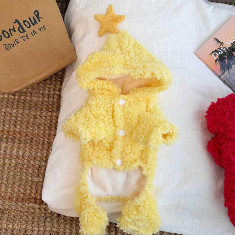 Pet Clothes Dog Cat Puppy Kitty Winter Warm Hoodie Star Series  Thickened For Small Medium Dog D00023