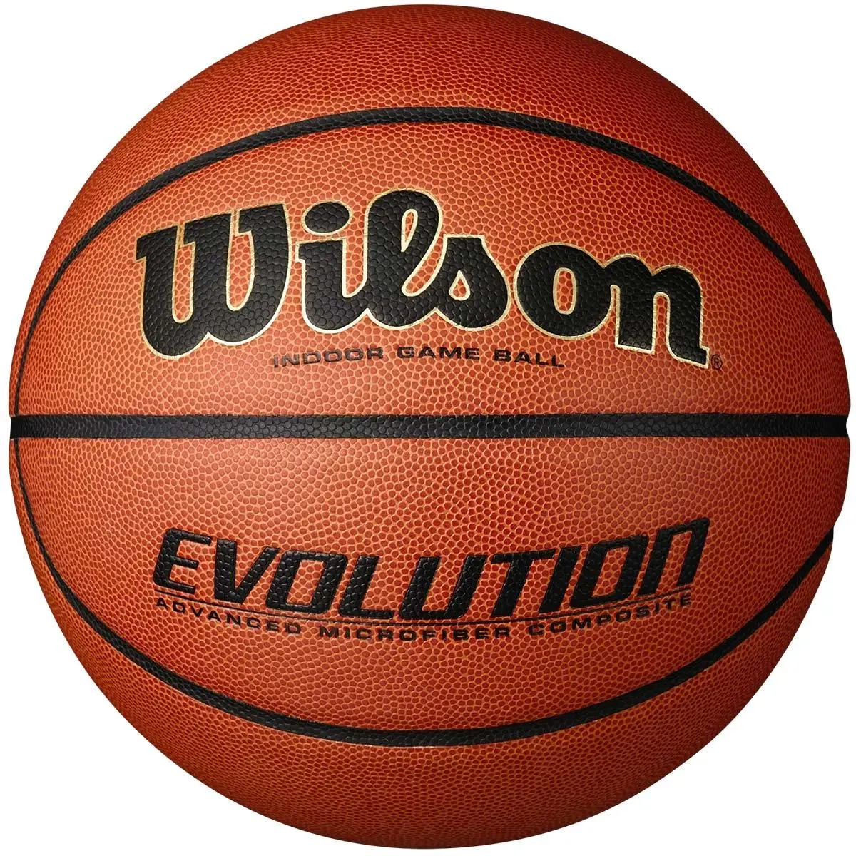 Wilson Evolution Series Men's Regulation Size 7 (29.5 in) Basketball - Synthetic Composite Cover, Pebbled Grip, Partially Inflated, Indoor Play Synthetic Basketball for Adults, Basketballs