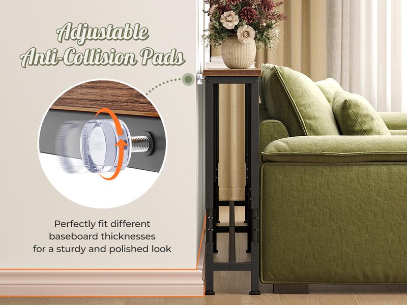 Huuger 102.4/110.2 Inch Sofa Table with Power Outlets, 23.9’’-34.4’’ Height Adjustable Range, Behind Couch Table with USB-C Ports, Sofa Tables Narrow Long, Skinny Console Table, Small Spaces Huuger 102.4/110.2 Inch Sofa Table with Power Outlets, 23.9’’-34.4’’ Height Adjustable Range, Behind Couch Table with USB-C Ports, Sofa Tables Narrow Long, Skinny Console Table, Small Spaces