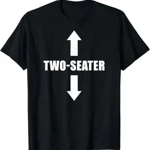 [100% Cotton] Vintage Two Seater Arrows Funny College Humor Shirt, Funny Mens T-Shirt, Sarcastic Shirt For Men, Funny Saying Shirts, Cool Gift for Him Graphic tees  Golf Gift T-Shirt For Men and Women