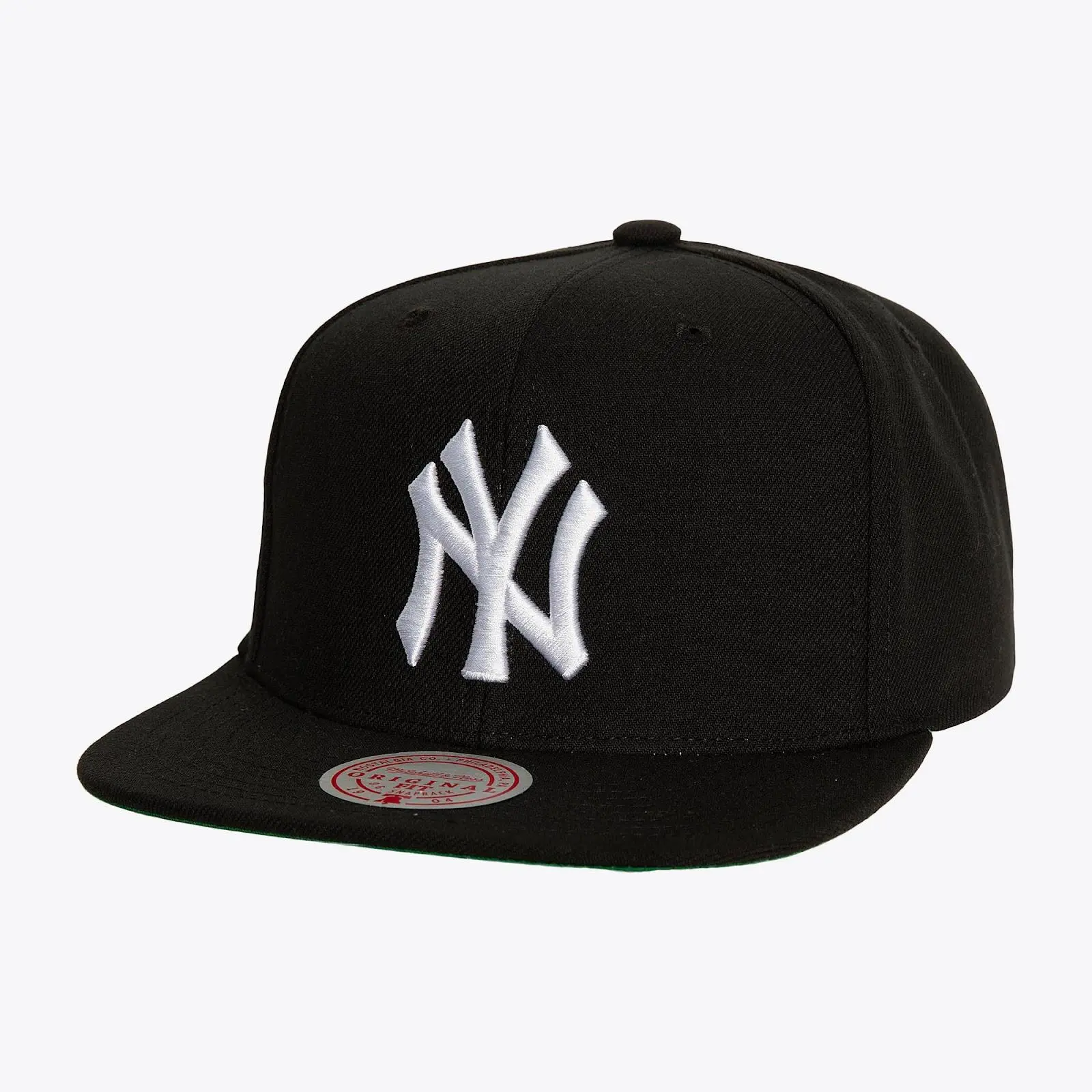 Black New York Yankees Snapback Hat MLB Throwback Cap Adjustable Fan Gear Mitchell & Ness
