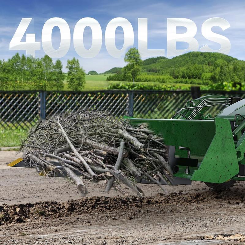 YITAMOTOR 60 Inch Clamp on Pallet Forks, 4000lbs Capacity Heavy Duty Quick Attach Pallet Fork for Bucket Tractor Loader Skid Steer YITAMOTOR 60 Inch Clamp on Pallet Forks, 4000lbs Capacity Heavy Duty Quick Attach Pallet Fork for Bucket Tractor Loader Skid Steer