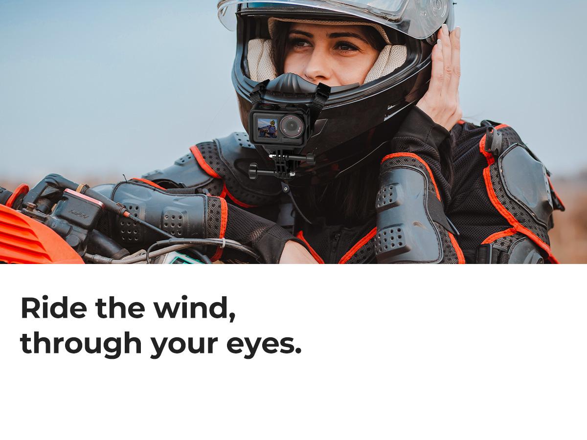 K&F Concept Upgrade Action Camera Motorcycle Dirt Bike Helmet Chin Strap Mount, Helmet Holder Mounting Attachment Compatible with GoPro Hero 13/12/11/10/9/8/DJI Osmo Action 5Pro/4/3/Insta360 X5/X4/X3