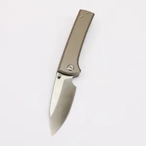 Advanced D2 steel titanium alloy mini pocket practical knife, suitable for daily use, camping, fishing, and hiking
