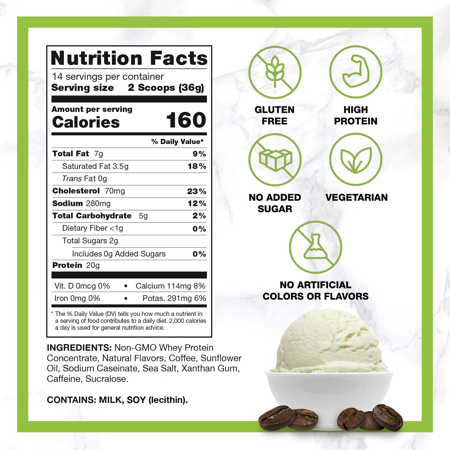 Chike Protein Iced Coffee Sweet Cream Flavor 20g Whey Protein 2 Espresso Shots Low Sugar US Made High Protein Coff