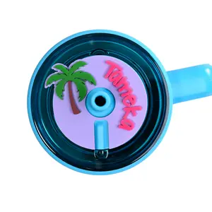 Topper Tag™ Grape Palm Beach for Brumate | Tropical Custom Tag