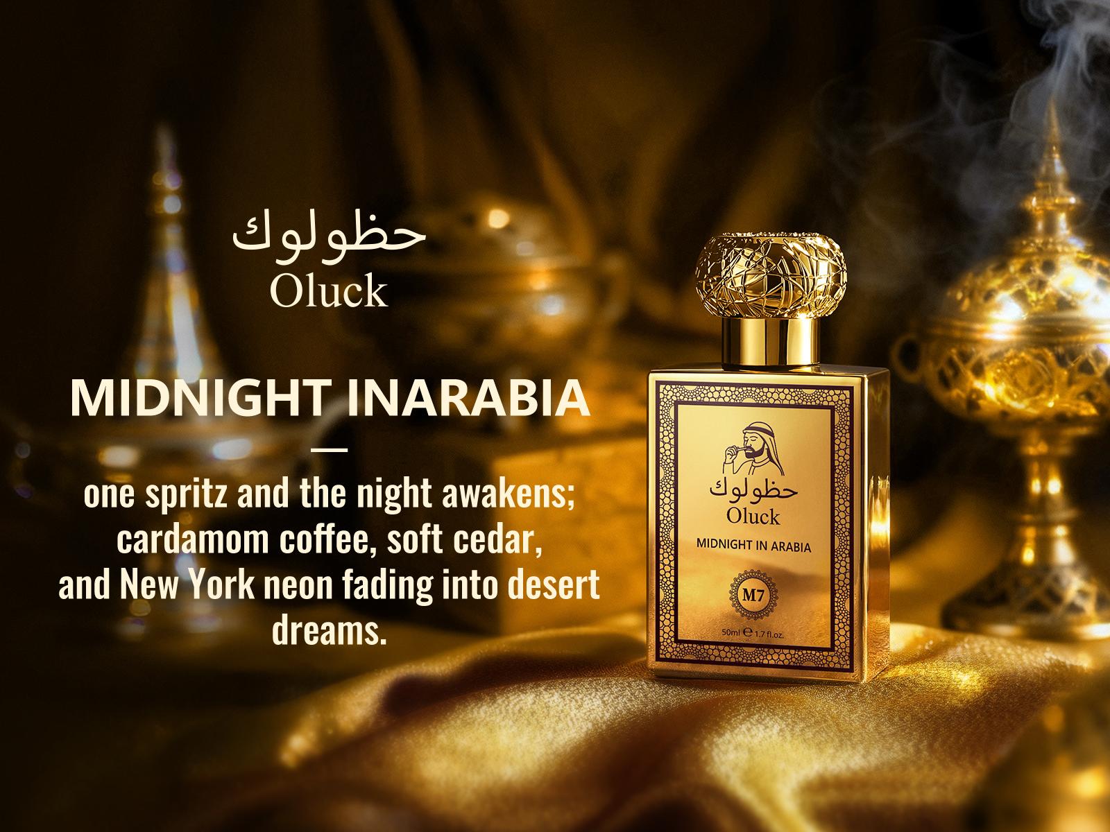 Oluck Perfume M7 (Gulf Night) Cologne for Women & Men, Lemon Pineapple Nutmeg Cedarwood Vanilla Notes, Middle Eastern Fragrance