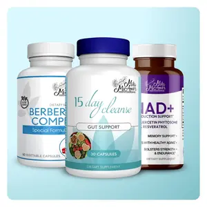 The EternaWell Kit | NAD+ Cellular Energy & Anti-Aging Supplement | 15 Day Cleanse Gut Support | Berberine Complex Healthy Body Support