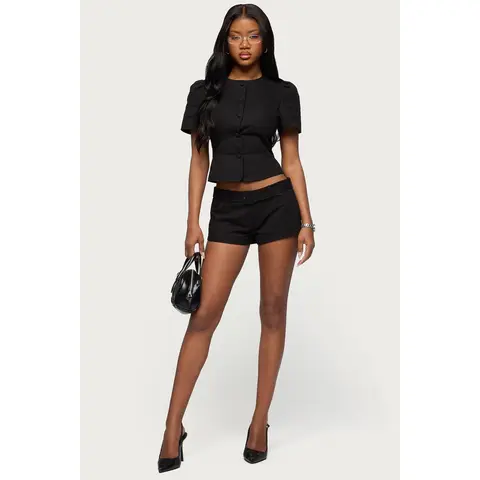 Thea Twill Low Rise Shorts