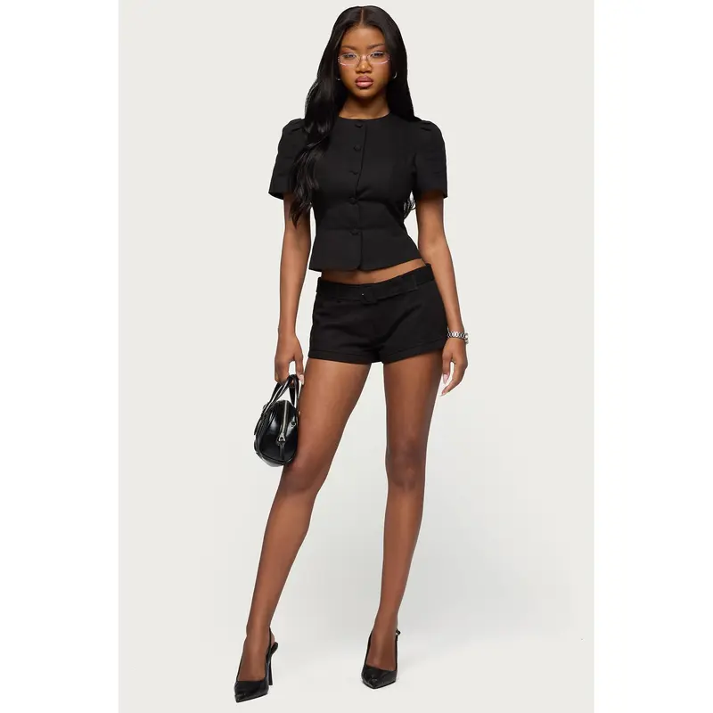 thea black embroidered mini dress Thea Allways Mini Dress | Cotton Shift Dress main image 1