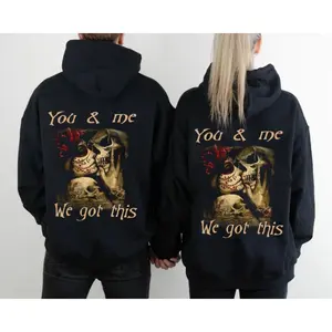 You And Me We Got This Couple Shirt Graphic Couple Hoodies Casual Fleece Fabric Pullover for Women for Men, Classic Menswear Womenswear Cotton Fit
