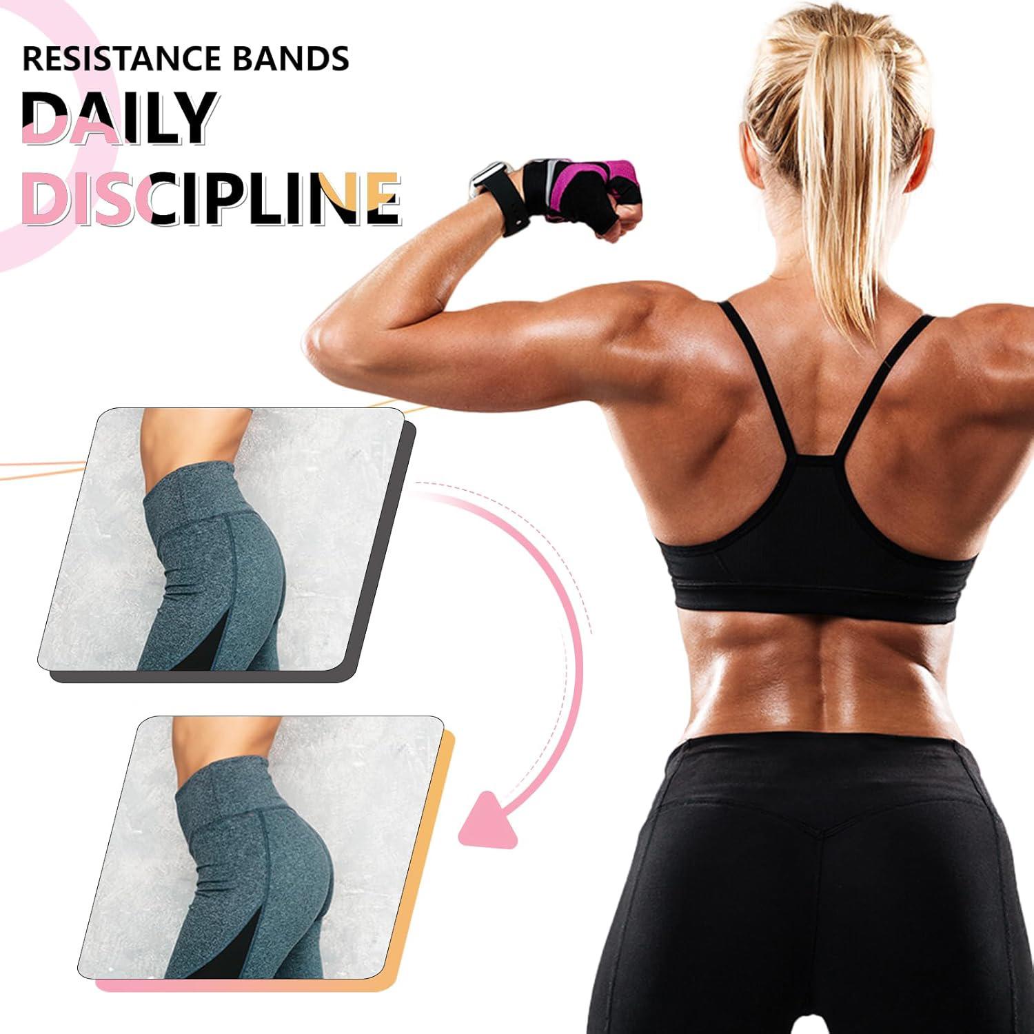 PUKEGM  Renoj Resistance Bands for Working Out,3Set Professional Exercise Bands for Pilates,Yoga,Home Gym,Booty,Leg Training | Heavy/Medium/Light Fabric Loops for Women Men