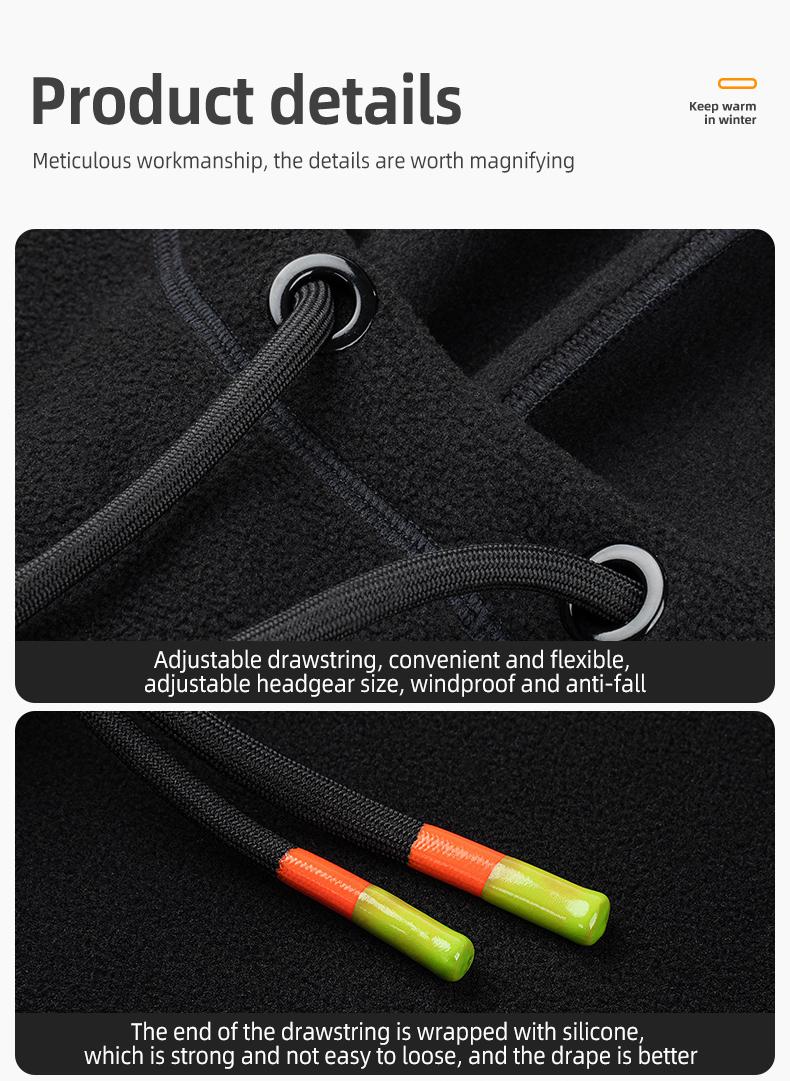 ROCKBROS Unisex Ski Mask for Men Women Winter Balaclava Thermal Fleece Water-resistant Windproof Breathable for Cold Weather