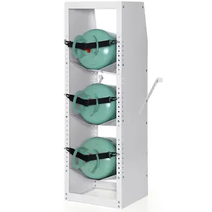 Refrigerant Tank Rack, with 3 x 30-50lb Bottle Tanks, Cylinder Tank Rack 14.64x13.97x46.06 in, Refrigerant Cylinder Rack Gas Cylinder Racks and Holders for Freon, Gases, Oxygen, Nitrogen