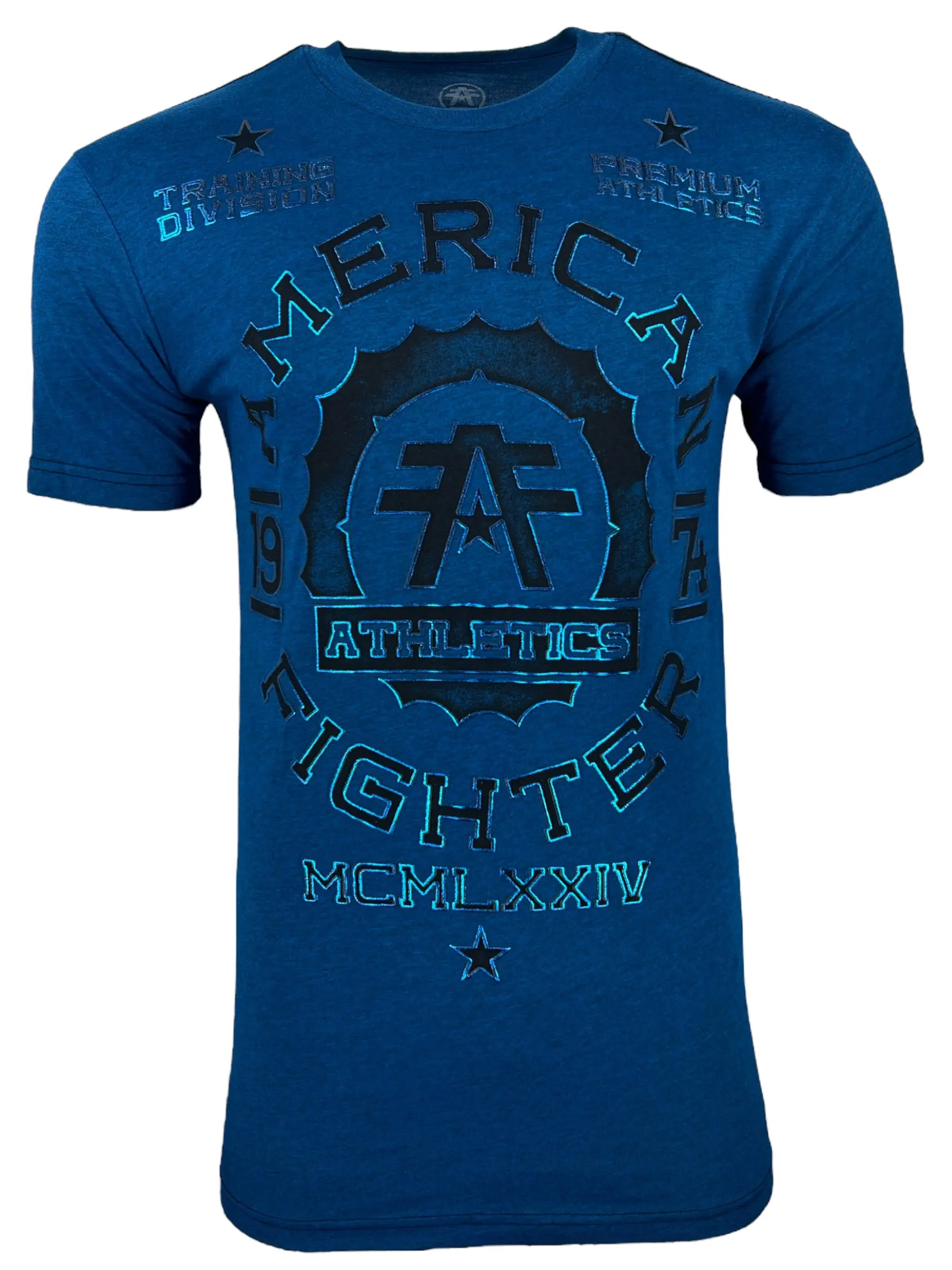 American Fighter Men's Maryland Graphic Cotton Blend Tshirt, Casual Athletic Crew Neck with Front & Back Print