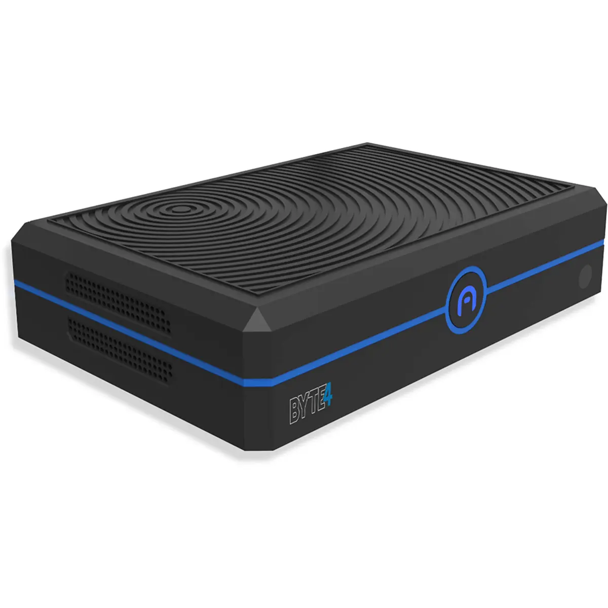 Azulle Byte4 Pro Compact Form Mini Desktop Computer with Active Cooling, Intel Celeron N5105 2.0GHz, 4GB RAM, 64GB eMMC, Windows 11 Pro, Power Adapter