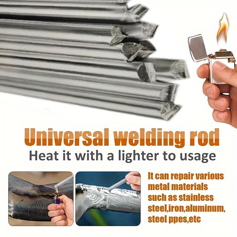 6 Pieces Low Temperature Universal Welding Rods,Metal Welding Arc Equipment, Easy Melt Aluminum Rods,Arc Welding Equipment and Accessories for Stainless Steel Iron, Beginner and Pro