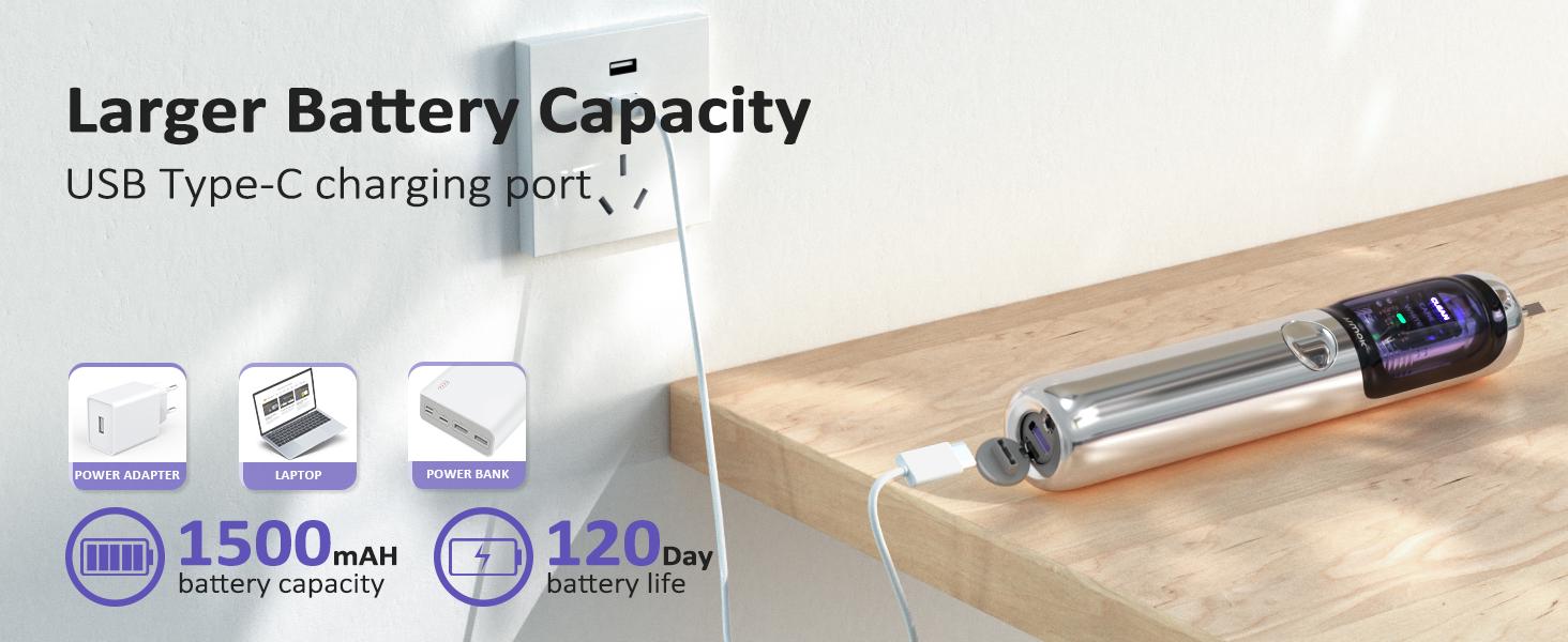 JlMOK Electric Toothbrush for Adults, Portable Rechargeable with 3 Brush Heads, IPX7 Waterproof, Type-C Charging, UV Sterilizing Travel Case JlMOK Electric Toothbrush for Adults, Portable Rechargeable with 3 Brush Heads, IPX7 Waterproof, Type-C Charging, UV Sterilizing Travel Case