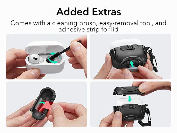 ESR for AirPods Pro 3 Case, Compatible with Airpods Pro 2025 (USB-C Cable), Effortless MagSafe, Drop-Proof Lock, Easy Open, Cyber Series