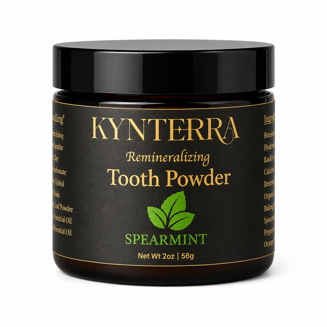 KYNTERRA'S Natural Remineralizing Hydroxyapatite Tooth Powder, Natural Toothpaste Alternative Oral Whitening