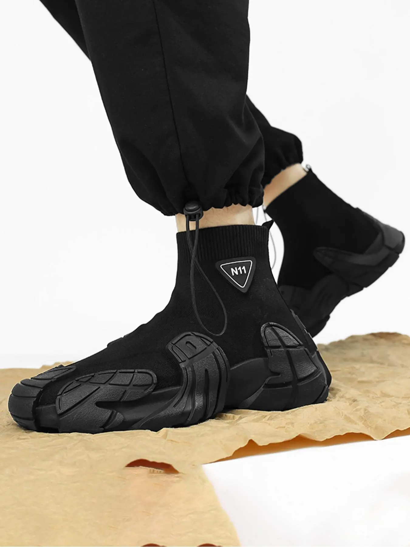 Men's Sporty Boots, Casual Comfortable Breathable Non-slip Hiking Shoes, Outdoor Sports Footwear for Men, Anti Slip Boots, Breathable Durable Boots