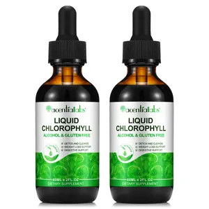【NEW】Acentiallabs Liquid Chlorophyll Drops | For Daily Detox & Internal Freshness | Liquid Dietary Supplement | Supports Natural Body Cleansing & Energy Levels, 4-Month Supply