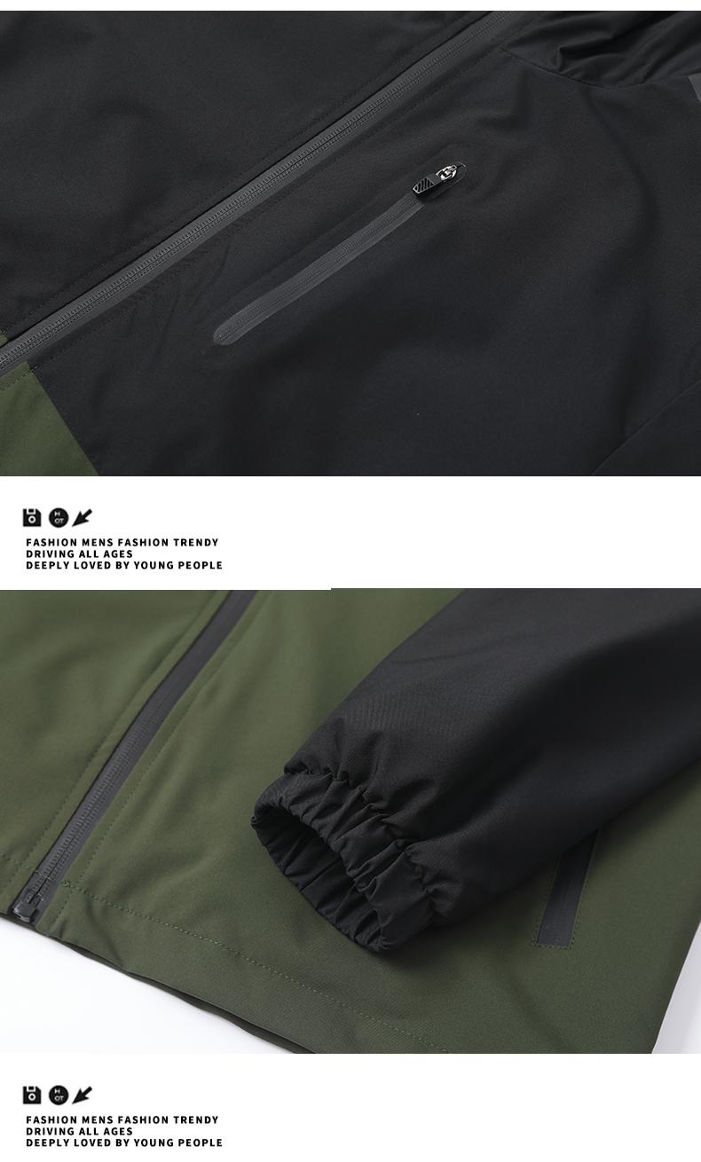 Men's casual waterproof jacket with adjustable hat, comfortable and durable fabric, suitable for outdoor sports, daily leisure, fashionable and versatile jacket, suitable for wearing in spring and summer seasons Athletic Activewear Men's casual waterproof jacket with adjustable hat, comfortable and durable fabric, suitable for outdoor sports, daily leisure, fashionable and versatile jacket, suitable for wearing in spring and summer seasons Athletic Activewear