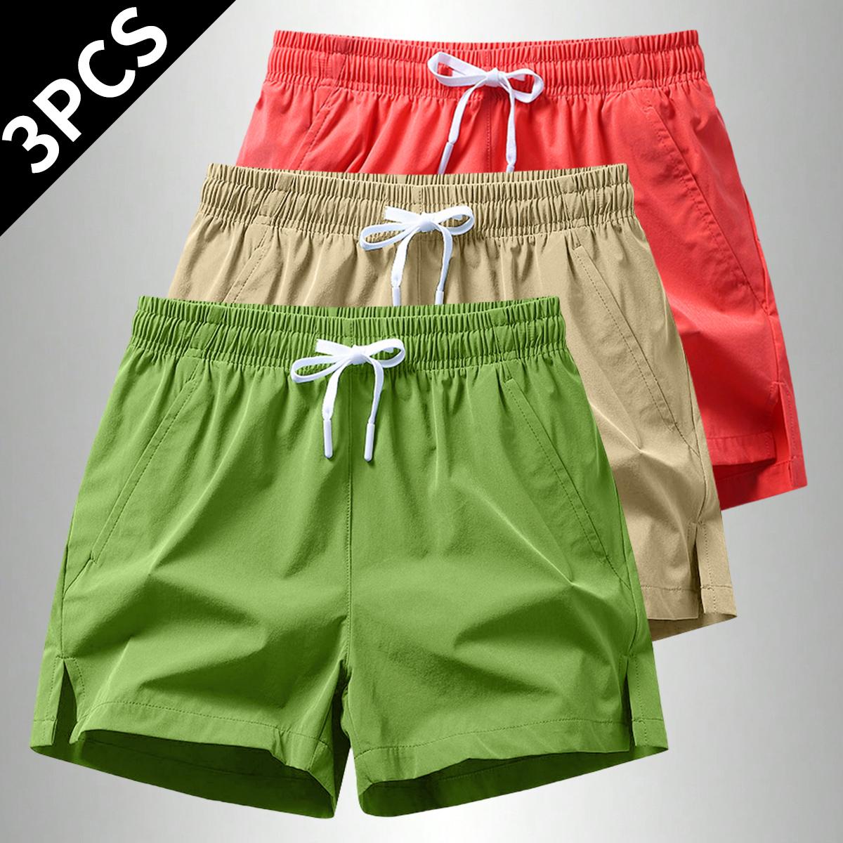 Men's Athletic Training Shorts - Quick-Dry Gym Running Workout Shorts with Pockets, Lightweight - Casual Sports Shorts for Swimming & Outdoor Activities - Machine