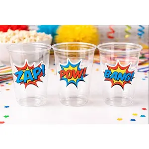 SUPERHERO PARTY CUPS - Superhero Cups Superhero Birthday Superhero Party Superhero Decorations Superhero Party Favors Superhero Cup Favors
