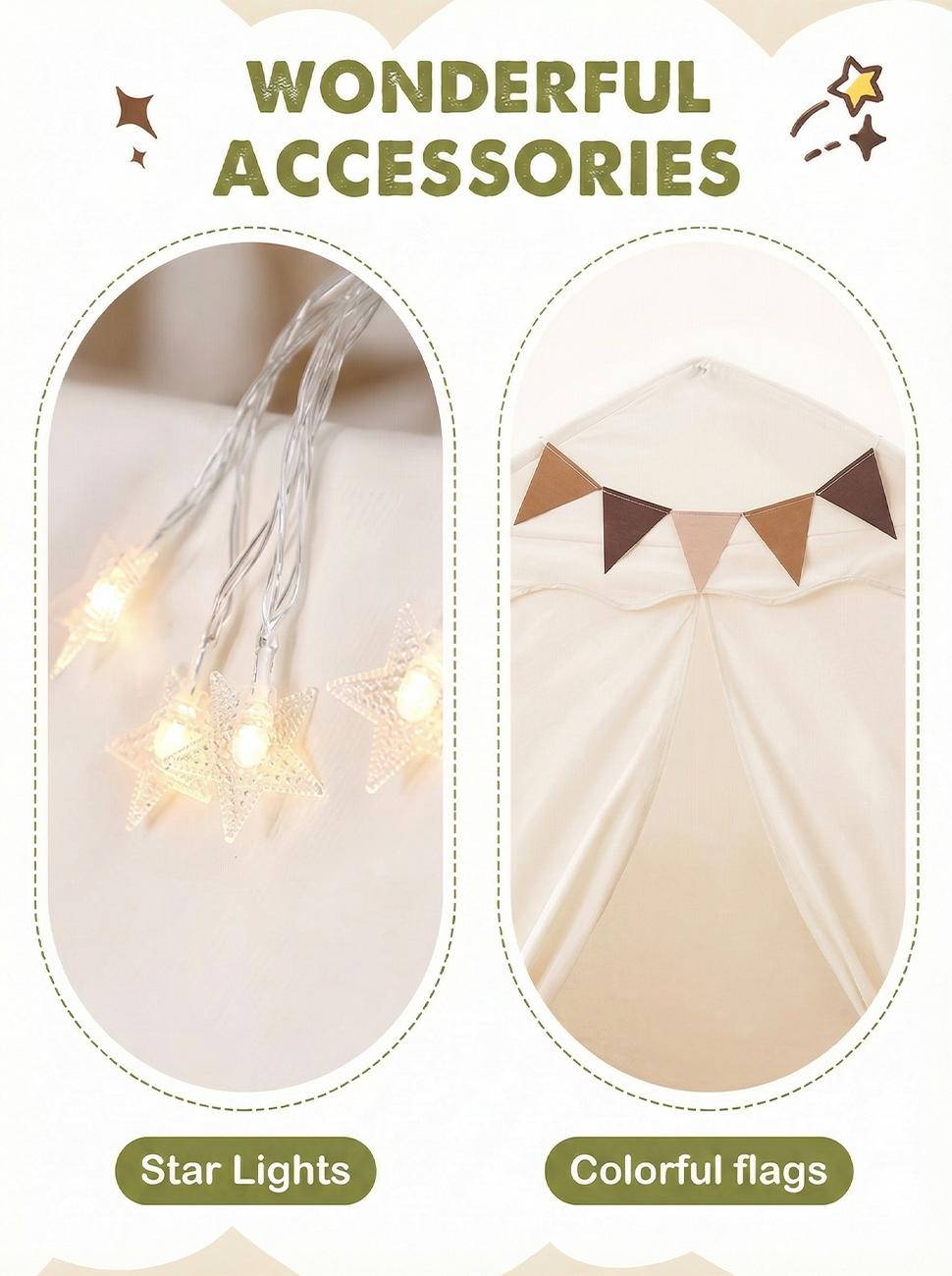 Little DoveKids Play Tent with Tassel, Large Play Tent with Star Light, Portable & Foldable Teepee, Bed Canopy for Girls and Boys, JoyHut, Indoor Outdoor Dome Tent Playhouse, Easter Gifts Basket Stuffers Little DoveKids Play Tent with Tassel, Large Play Tent with Star Light, Portable & Foldable Teepee, Bed Canopy for Girls and Boys, JoyHut, Indoor Outdoor Dome Tent Playhouse, Easter Gifts Basket Stuffers