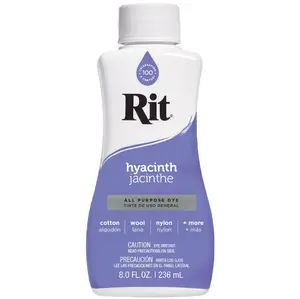 Rit Hyacinth  8 oz Liquid Fabric Dye for Clothing Décor & Crafts