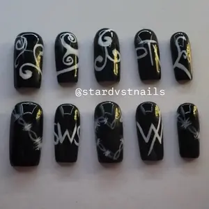 Sleeping with Sirens ft Pierce the Veil Press Ons- Medium Square