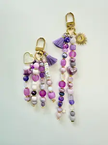 Amethyst Aura Keychain