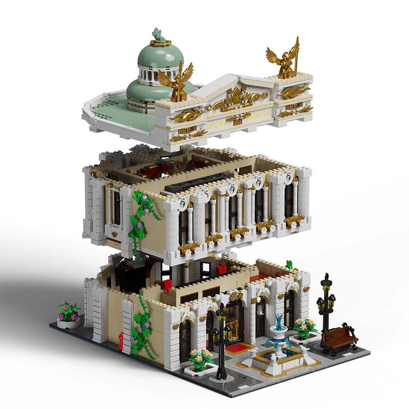 [Barweer](SHIPFREE)Opera House Modular Buildings With Original Box 4490PCS 30*25*20cm