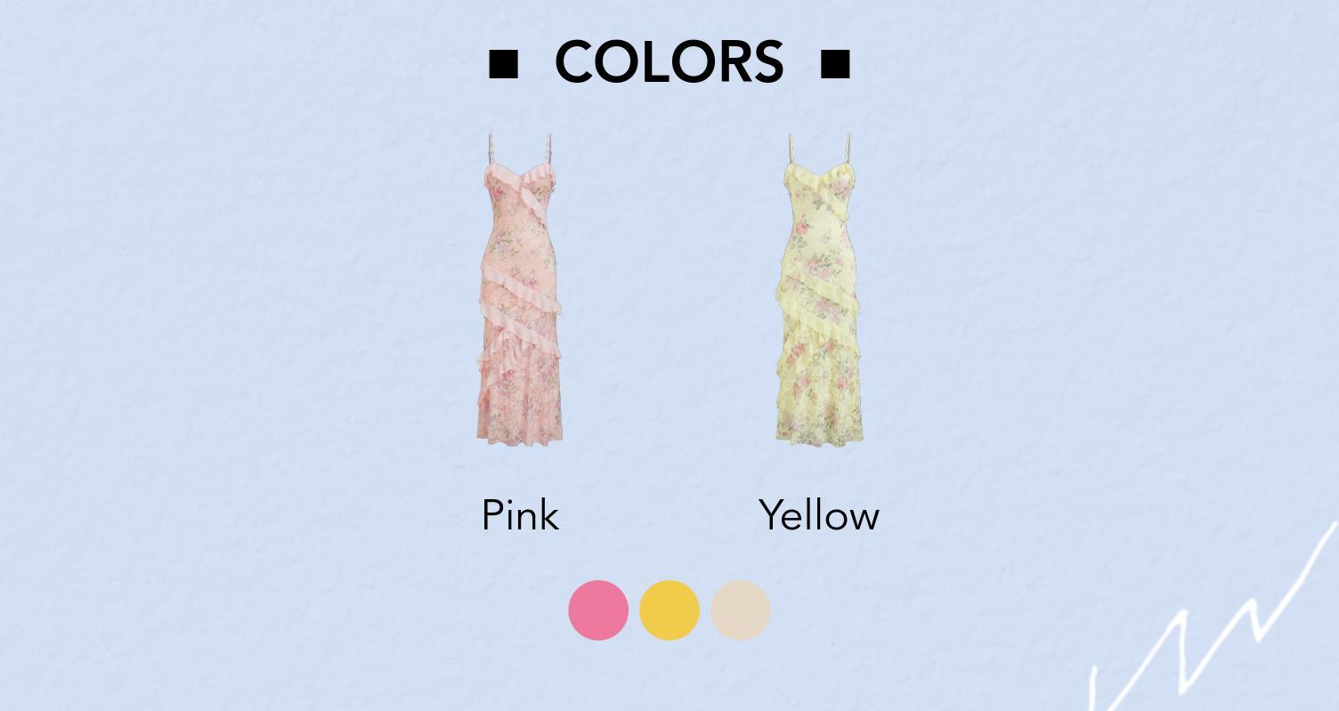 Cider Women's Lace V-neck Floral Ruffle Maxi Dress, Cute Floral Maxi Dress for Summer Vocation and Beach Wear, Ladies Sweetheart Maxi Party Dress for Summerfashion, Fairy Maxi Dress Layering Ruffle Design