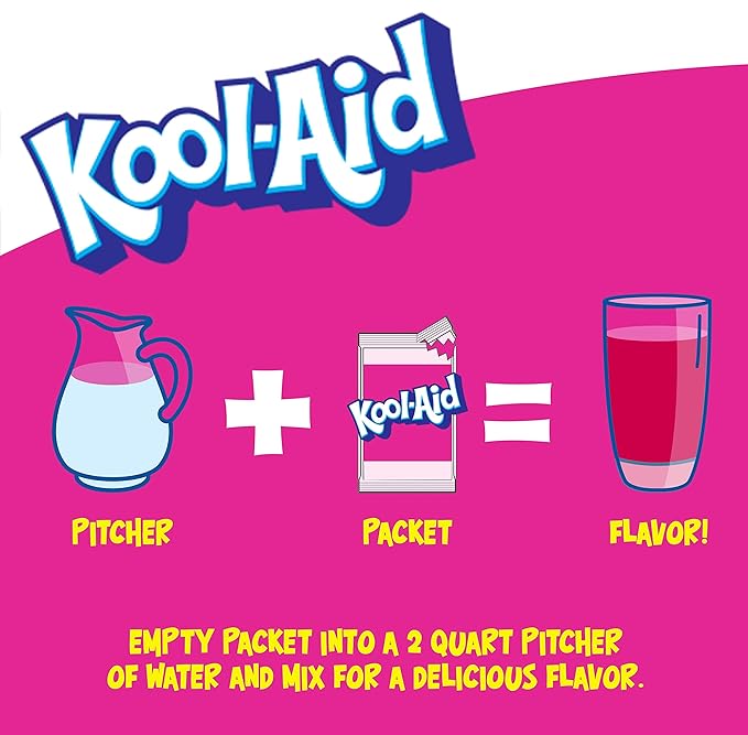 Kool-Aid Unsweetened Caffeine Free Strawberry Zero Calories Powdered Drink Mix 1 Count Pitcher Packet Mixed Beverage