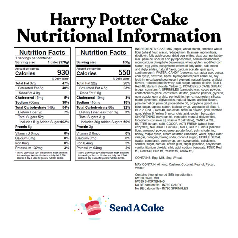 Harry Potter Hogwarts Explosion Gift Box - Officially Licensed [Send A Cake] - Birthday Cake Surprise Gift Experience