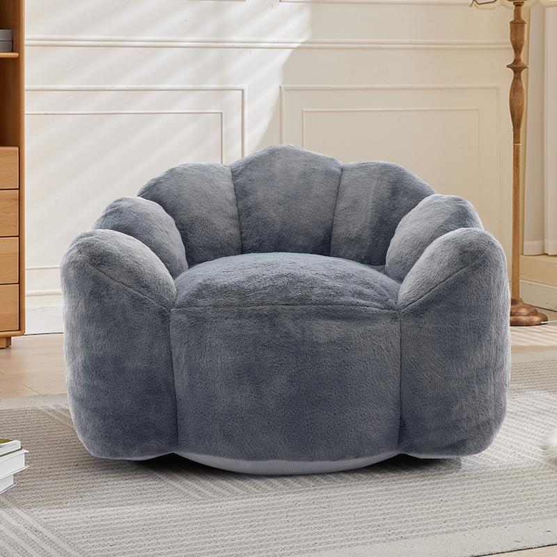 Cat's Paw Type Compression Sofa Adult Bean Bag with Pull Ring Easy Movement No Installation Needed Versatile for Living Room & Bedroom Durable Relaxation Seat