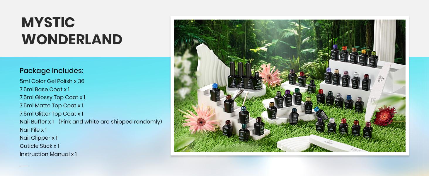 Beetles Gel Nail Polish Set【Base & Top Coat&Color Gel&Manicure Tool&Decoration】DIY Nails at home gift  Cosmetic Cutics Fall Nail Halloween Nail Black Friday Winter Nail Christmas Gift