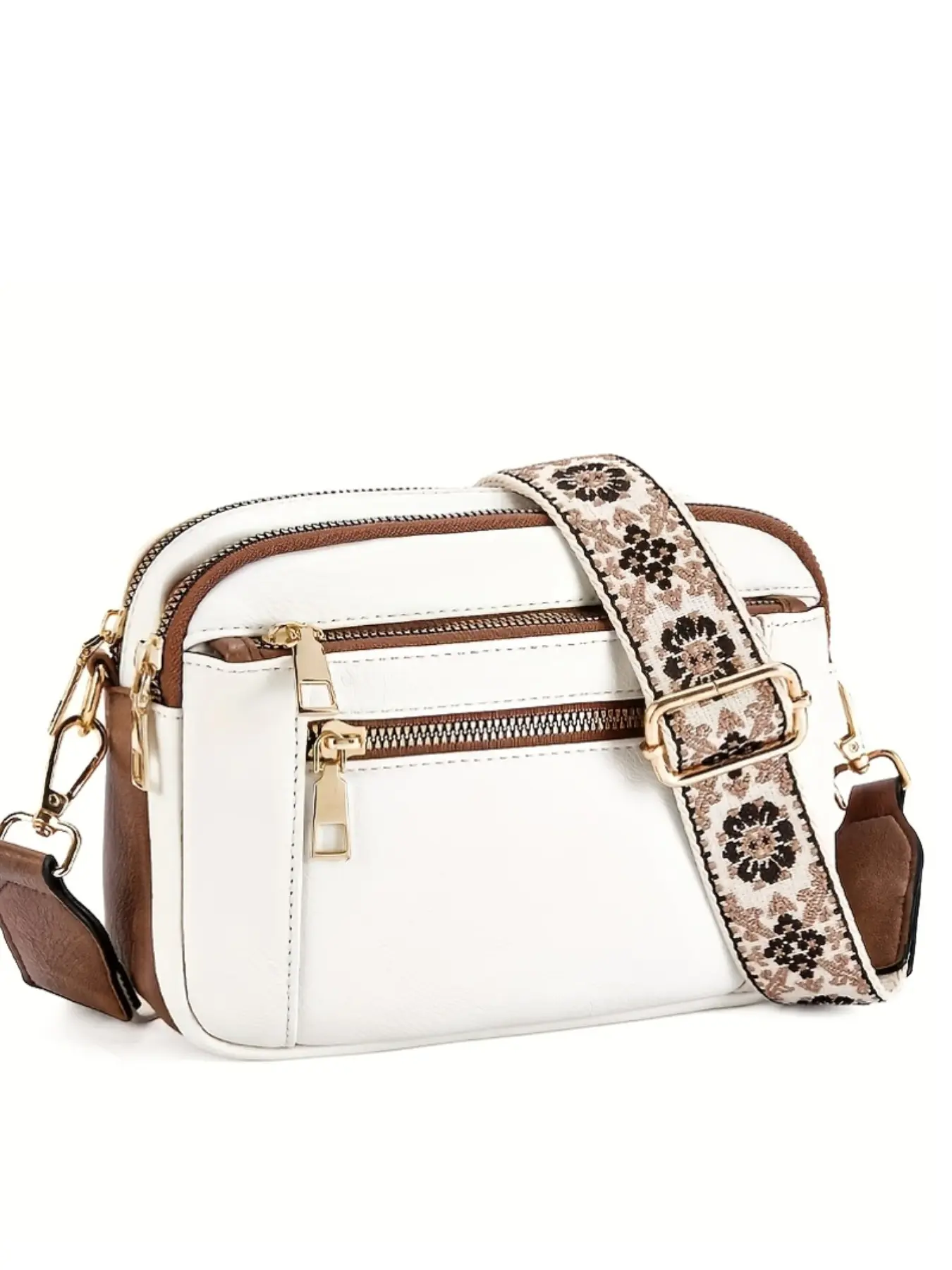 Women's Fashion Adjustable Strap Crossbody Bag, Crossbody Purse, Crossbody Handbag, Large Capacity PU Multi-Functional Daily Crossbody Shoulder Bag for Travel & Shopping, Fashion Crossbody Bags