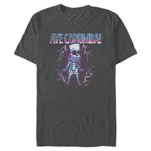 Mens The Simpsons Bart Lightning Aye Carumba T Shirt