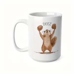 Deez Nuts Ceramic Coffee Mug 11-Ounce Coffee Cup