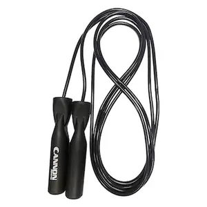 Cannon Sports Speed Jump Rope – Ball Bearing Fitness Jump Rope with 0.25" PVC Cord – Ergonomic Handles for Athletes, Cardio, Boxing, Cross Training & Gym