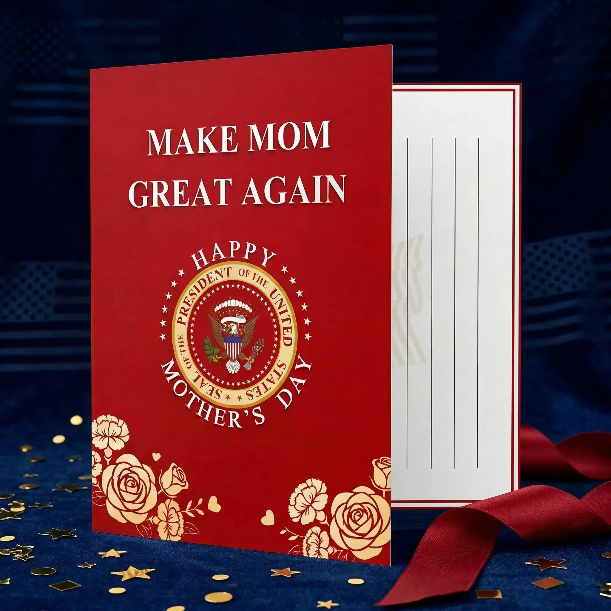 Funny Talking Mother’s Day Card with Voice Audio – Musical Pop Up Greeting Card for Mom, Wife, Grandma – Hilarious Gag Gift – 5x7 Card with Red Envelope