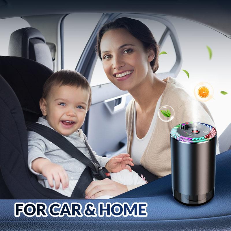 【Valentine's Day Gift 】Gift Set-AI Car Air Freshener, Smart Voice Control, Luxurious Starry Sky Light, 2 x 50ML Natural Perfume, Long-Lasting Fragrance, Suitable For Car, Office, Home