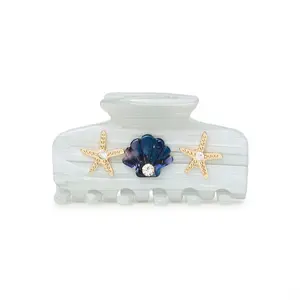 MARBLE MINI SEA SHELL CLAW CLIP