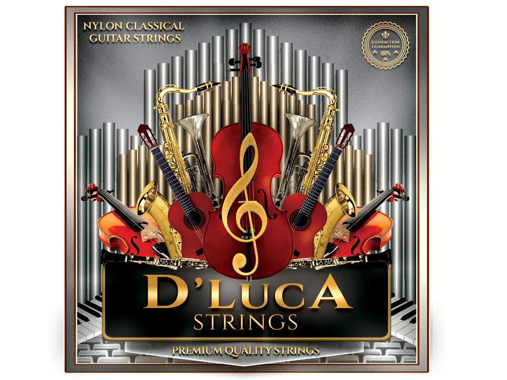 D'Luca Nylon Classical Guitar Strings 6 Pcs Set D'Luca Nylon Classical Guitar Strings 6 Pcs Set