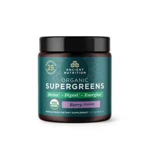 Organic SuperGreens | Powder Berry Flavor (12 Servings)