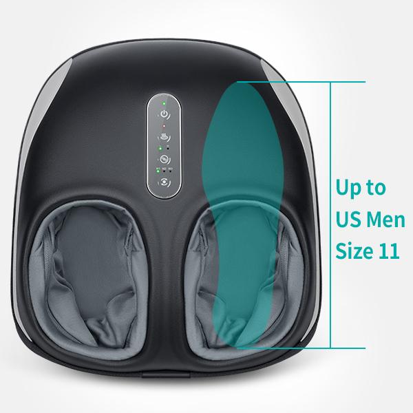 Nekteck Foot Massager Machine with Heat, Deep Kneading Shiatsu Foot Massager with Air Compression, Multiple Massage Modes & Adjustable Intensity